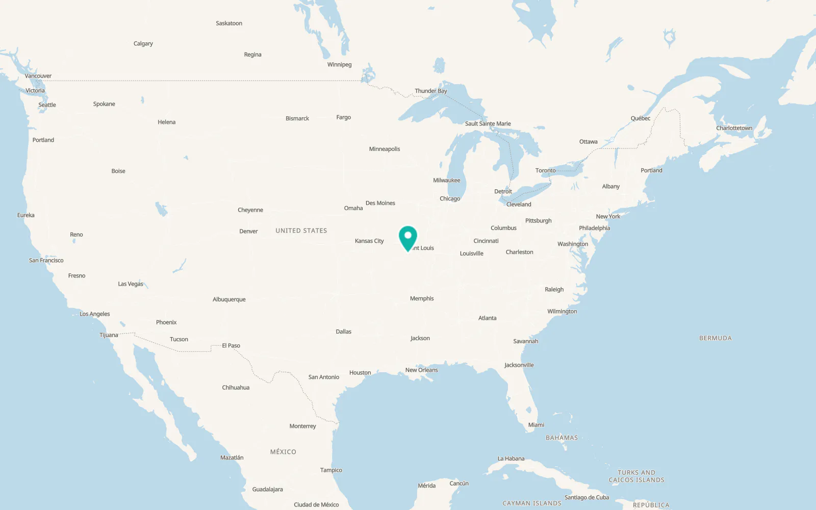Map of Bourbon