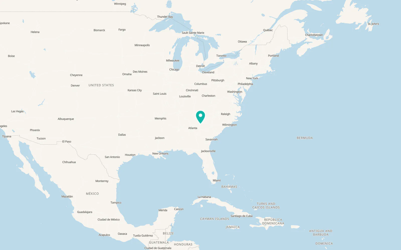 Map of Bowman