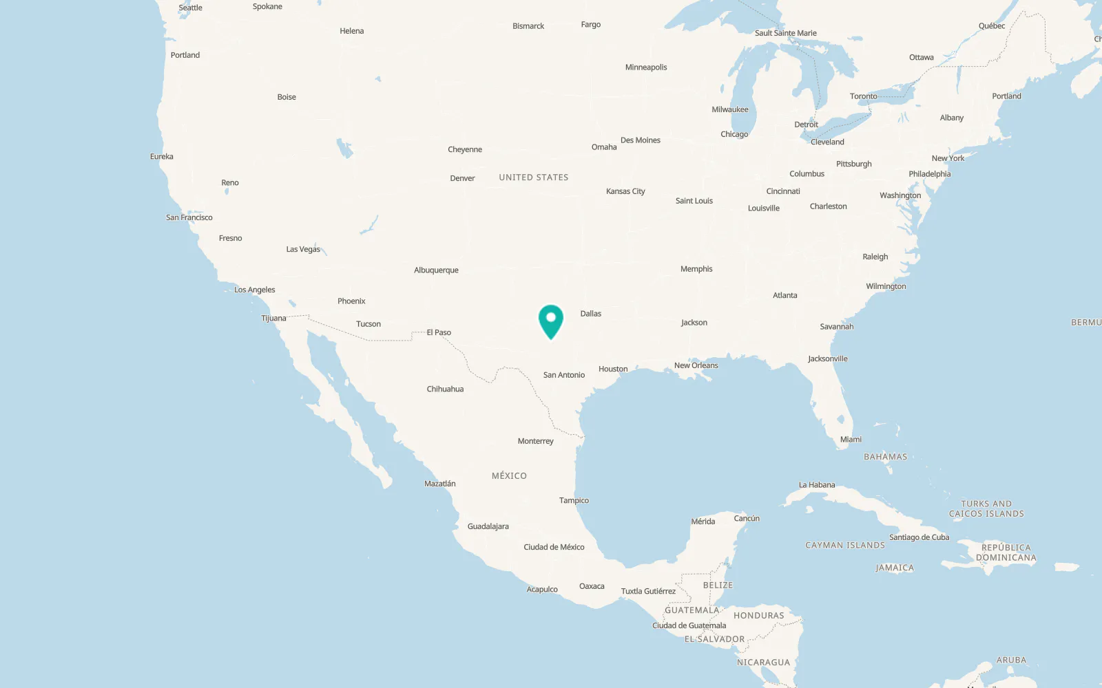 Map of Brady