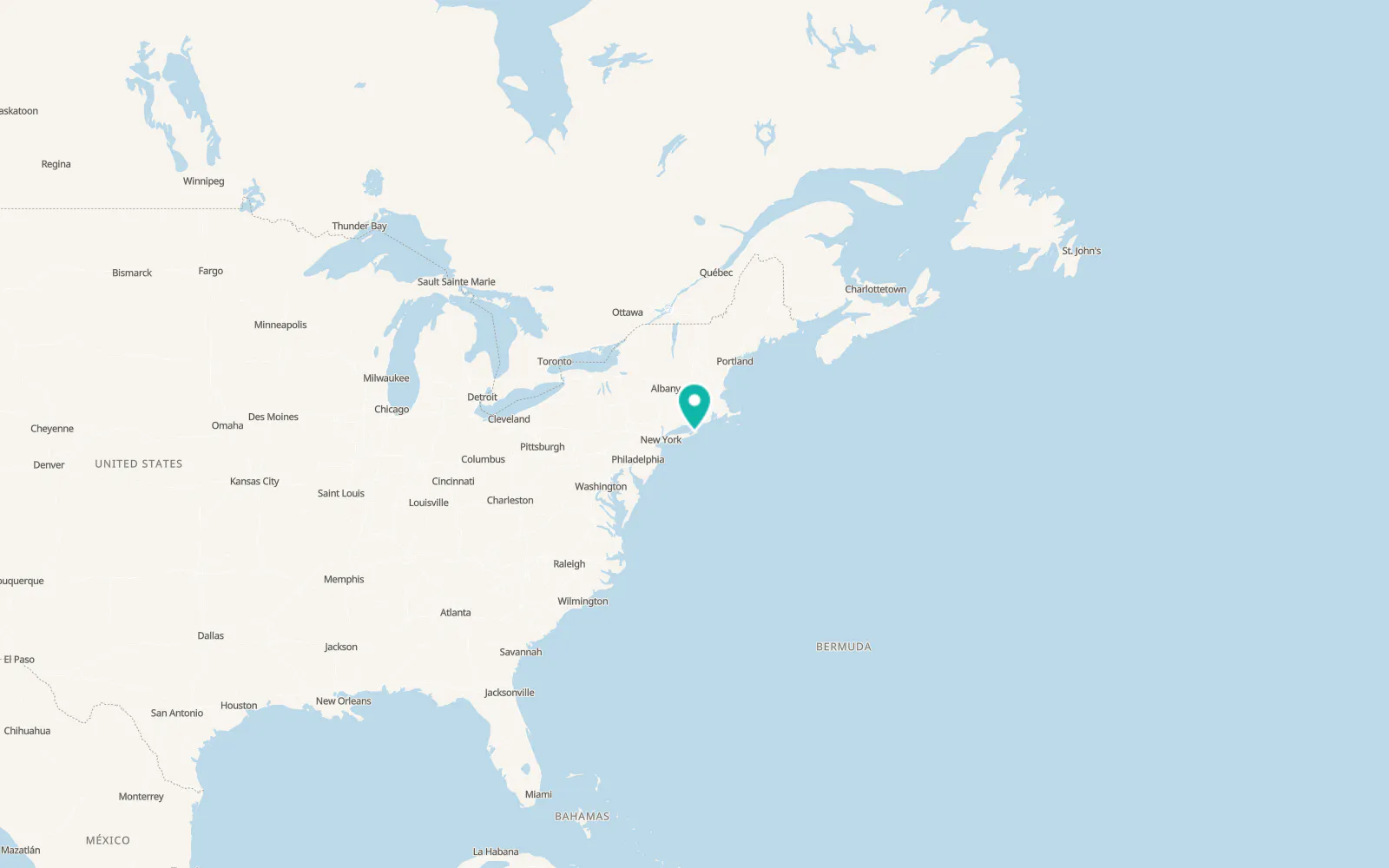Map of Bridgehampton