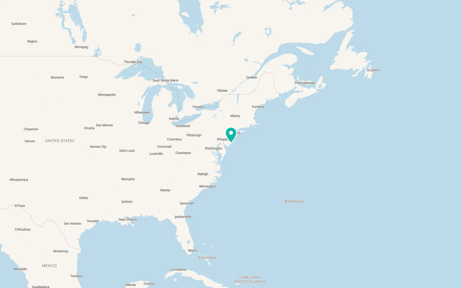 Map of Brigantine