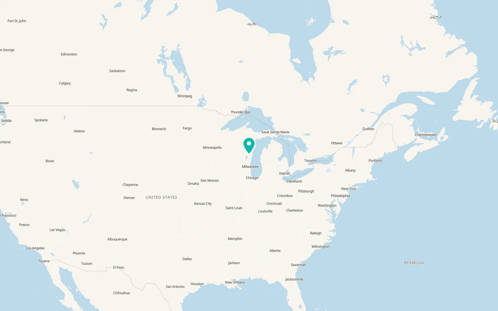 Map of Brillion