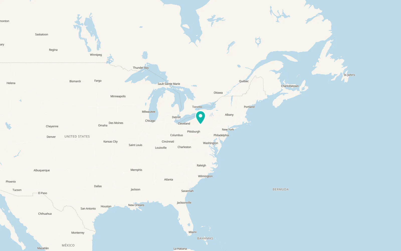 Map of Brockway