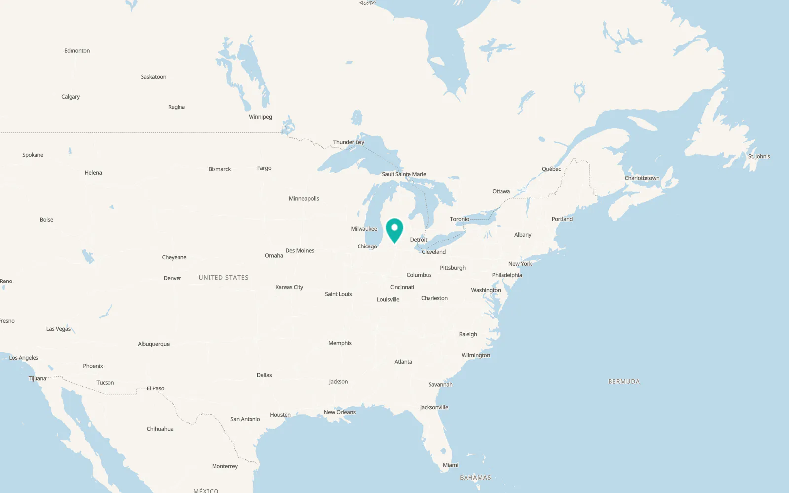 Map of Bronson
