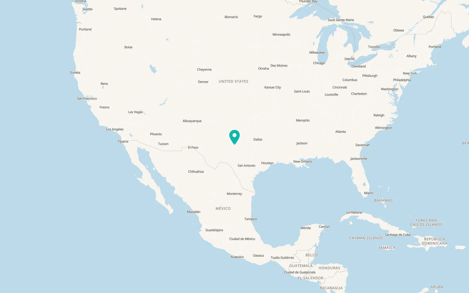 Map of Bronte