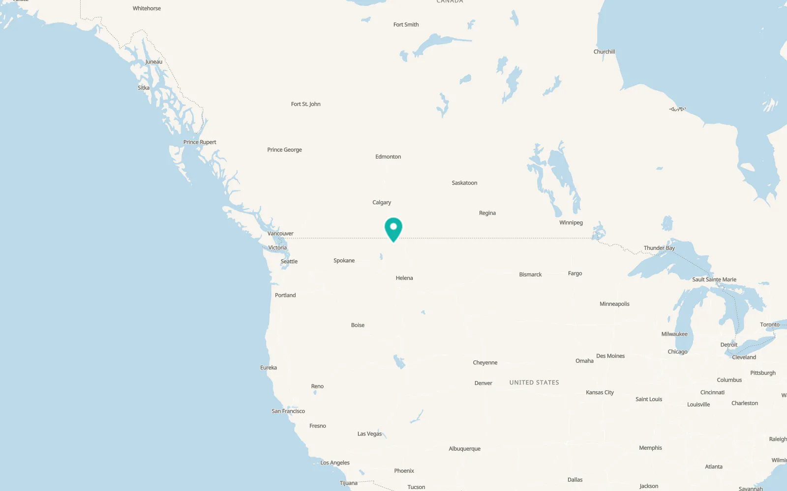 Map of Browning