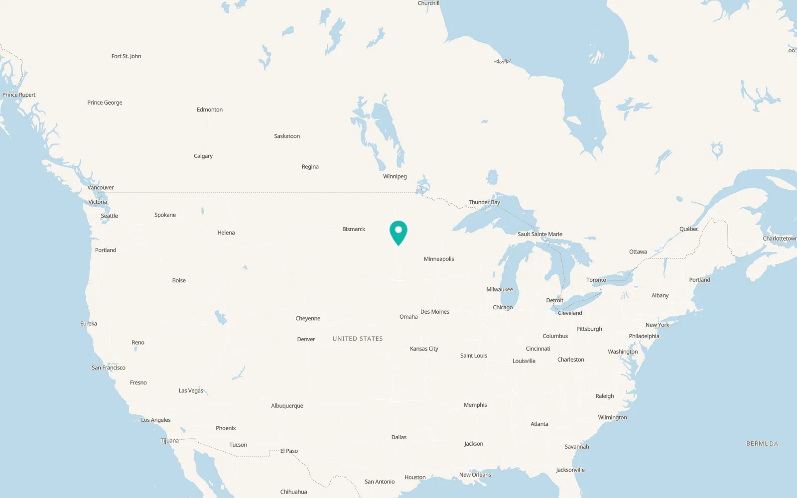 Map of Browns Valley