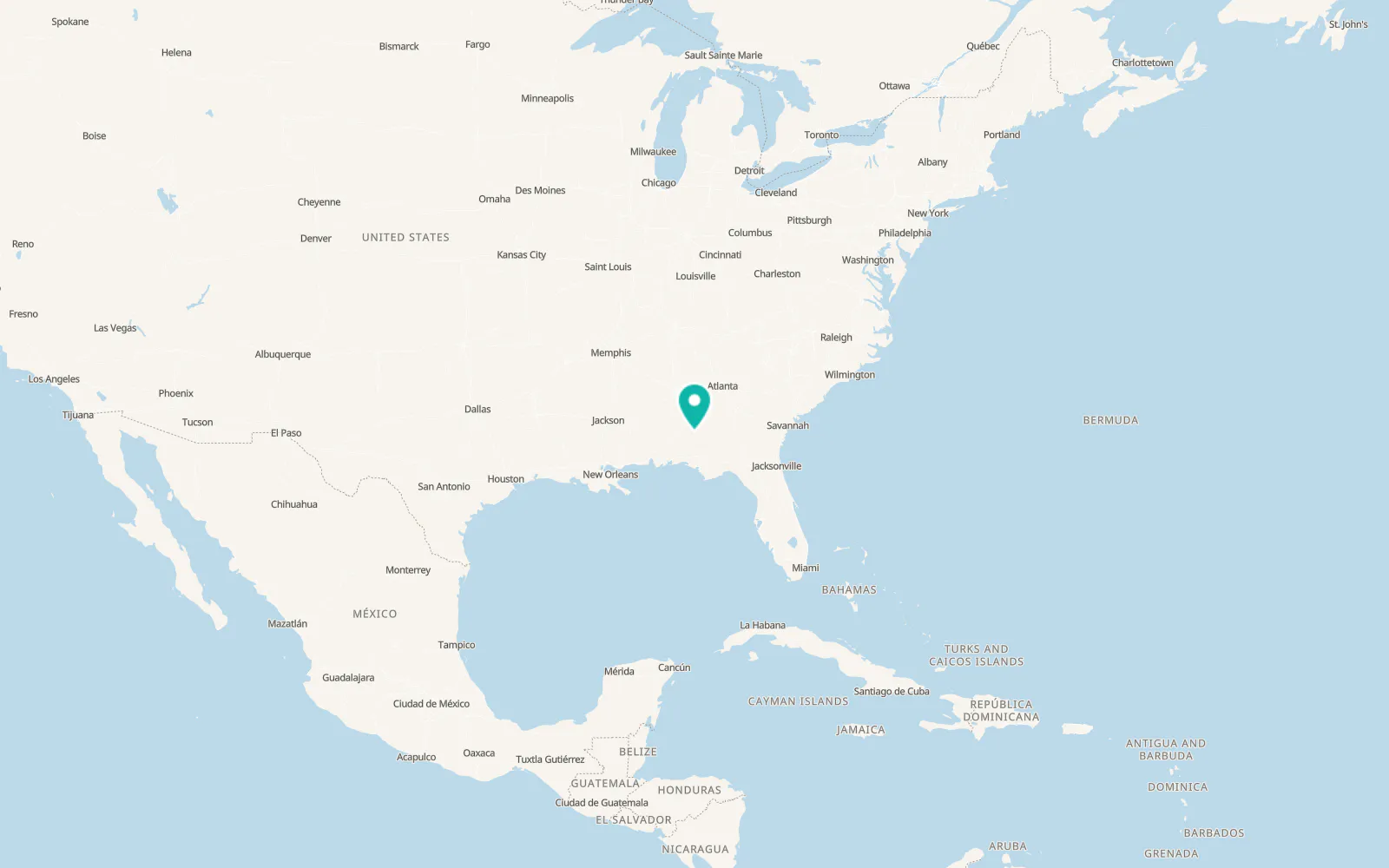 Map of Brundidge