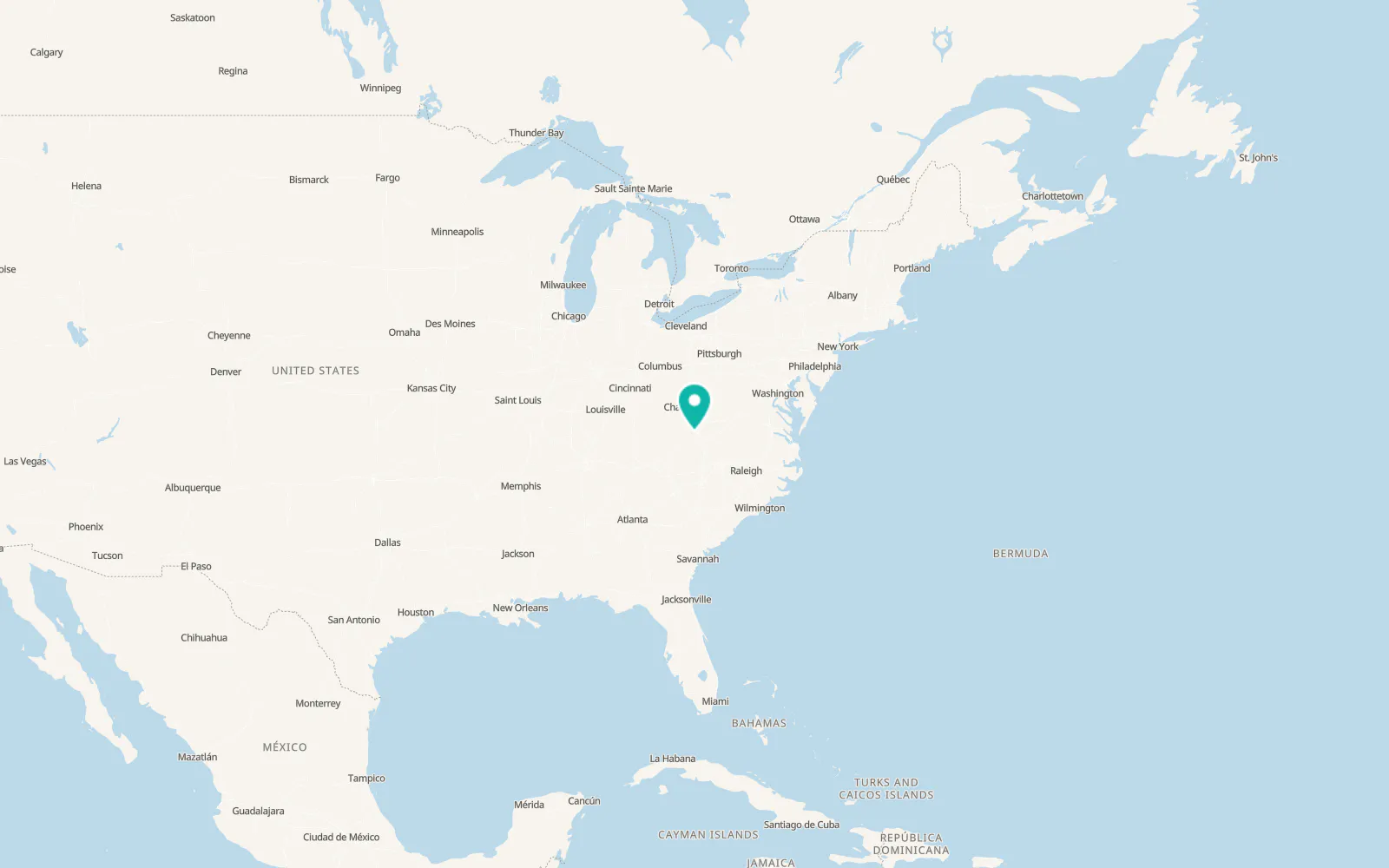 Map of Brush Fork