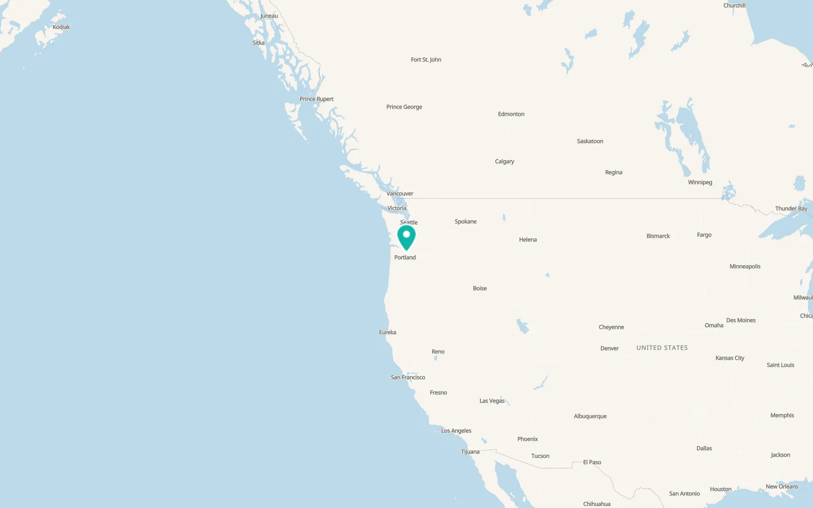 Map of Brush Prairie
