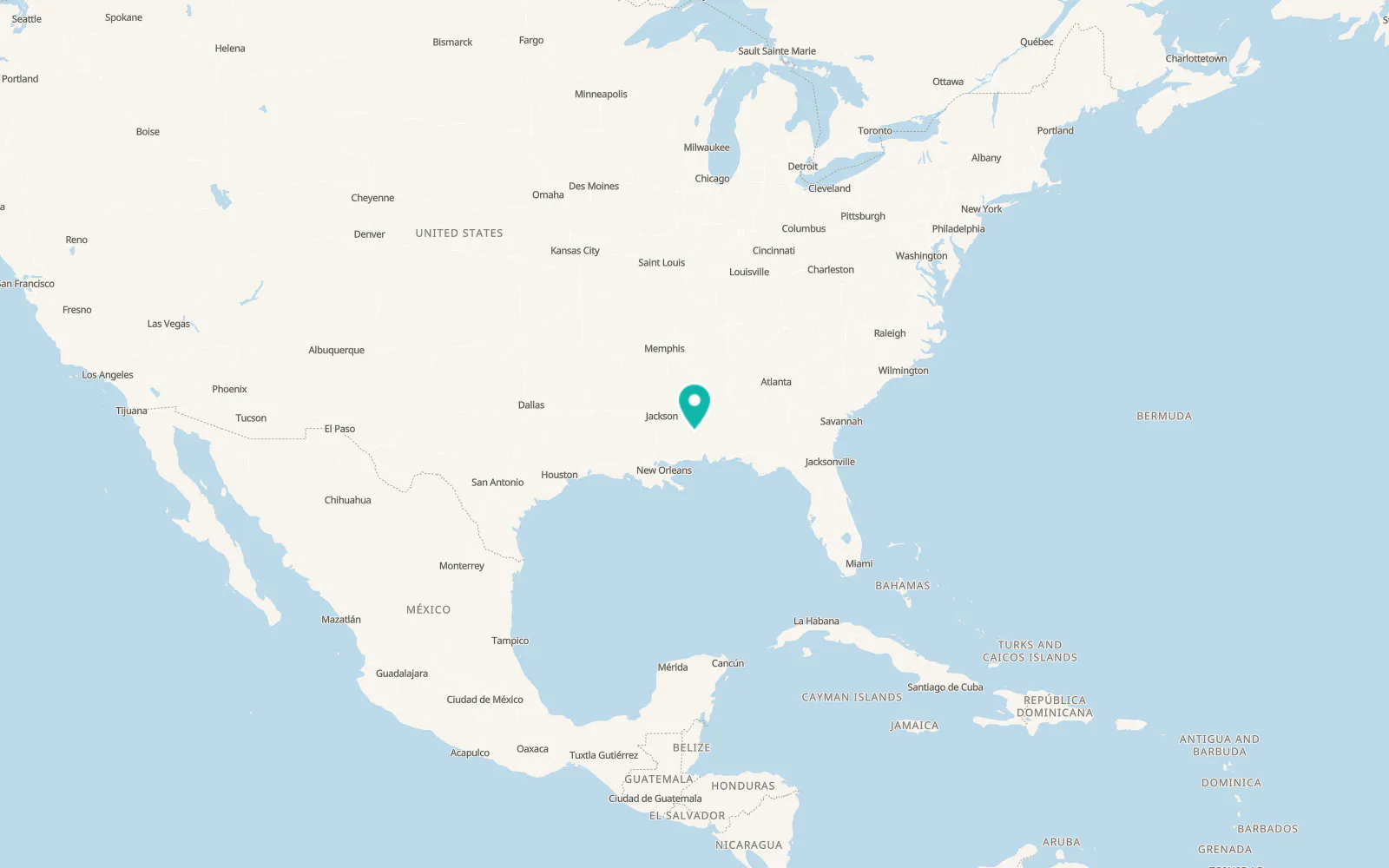 Map of Buckatunna