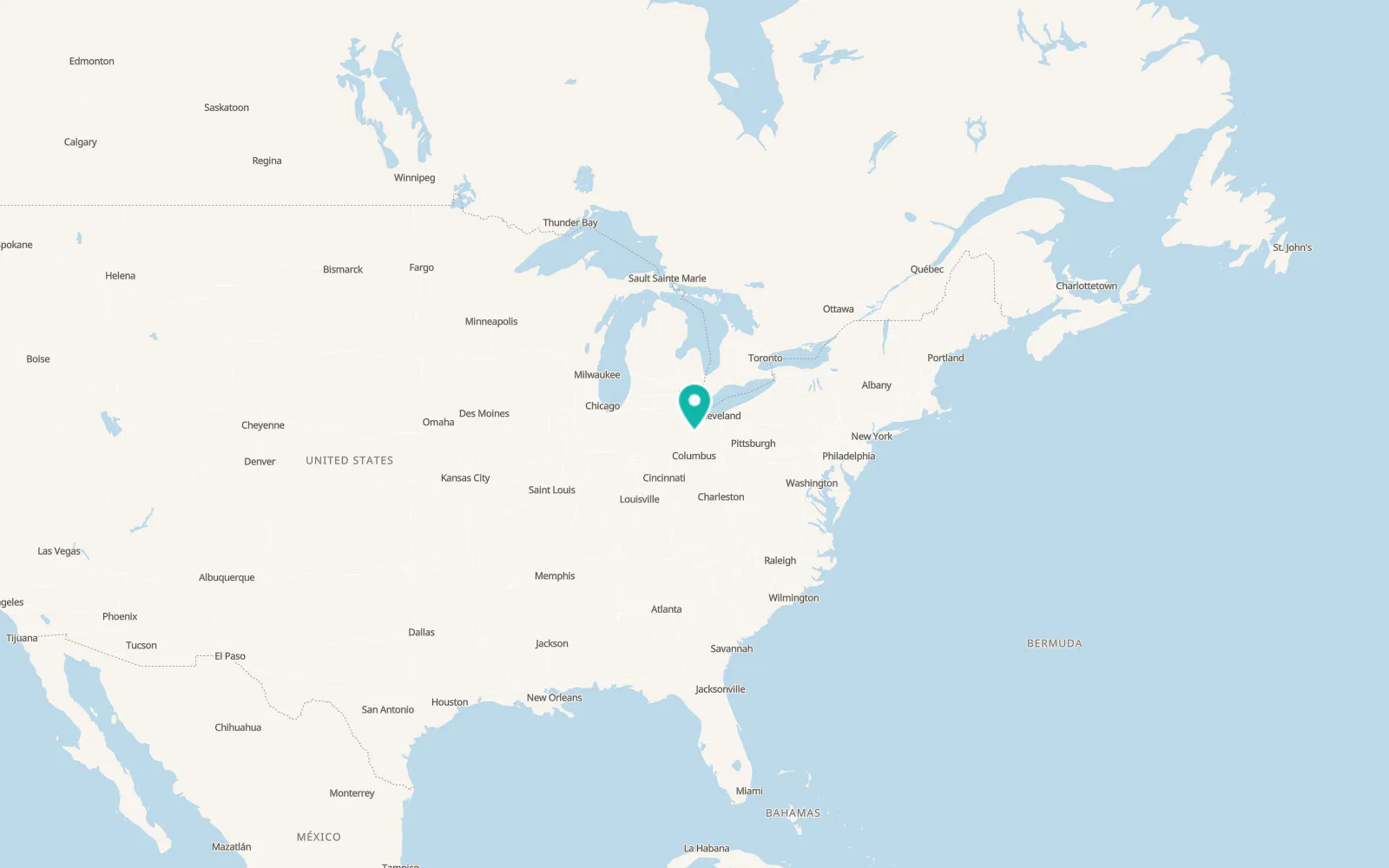 Map of Bucyrus