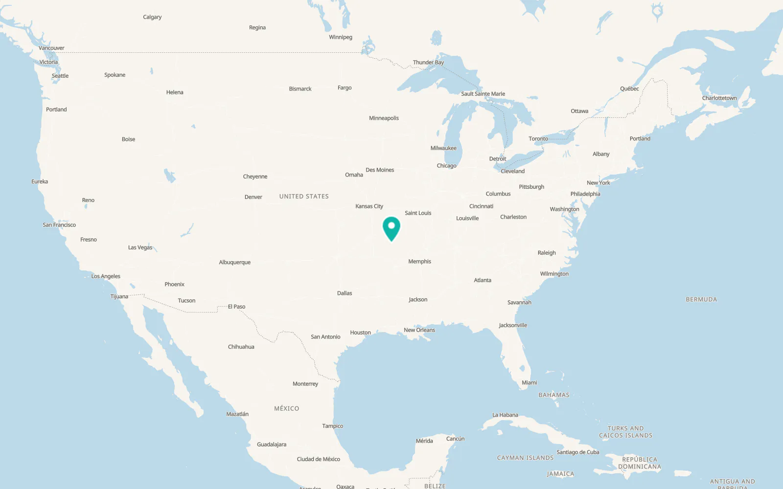 Map of Bull Shoals