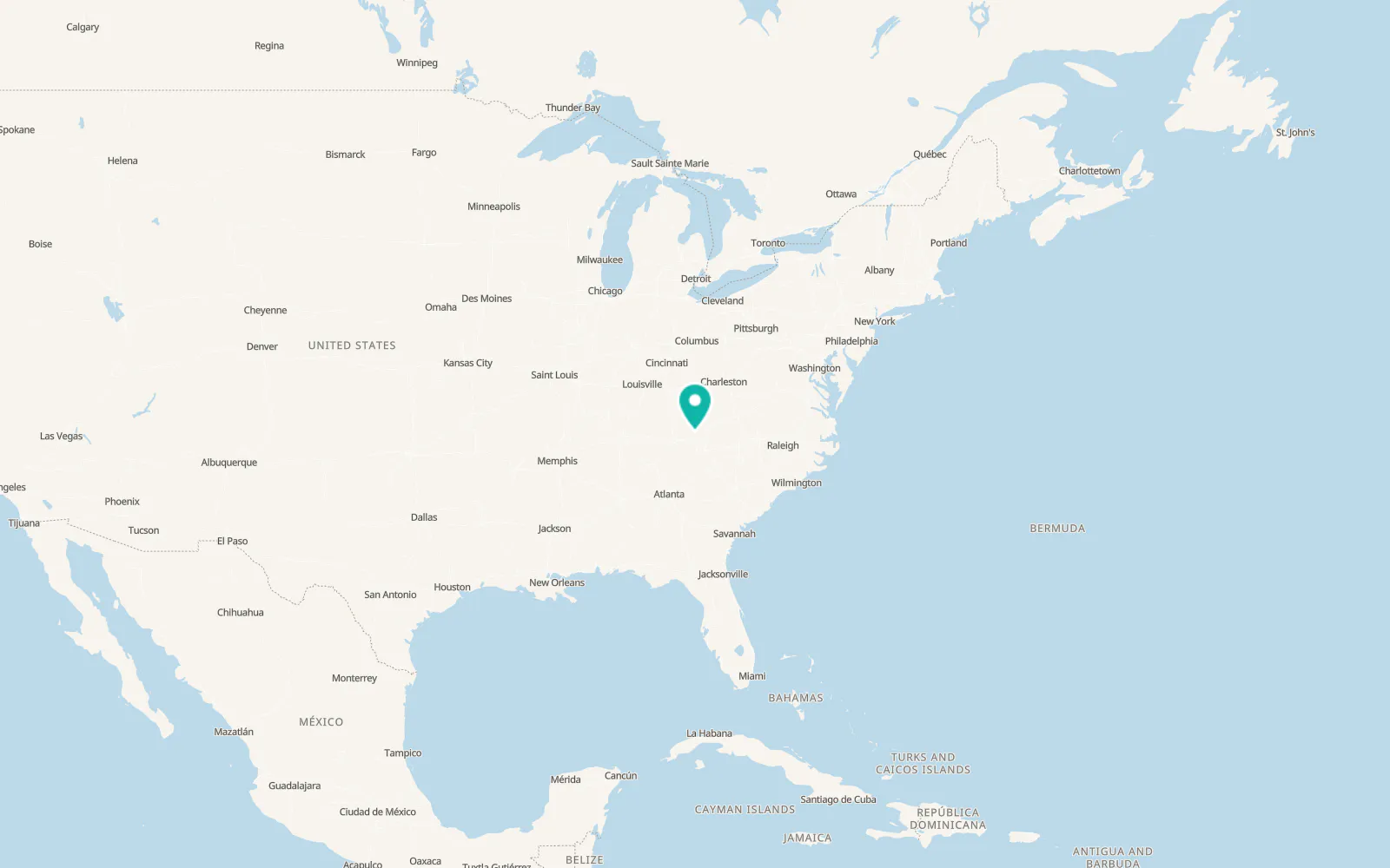 Map of Bulls Gap