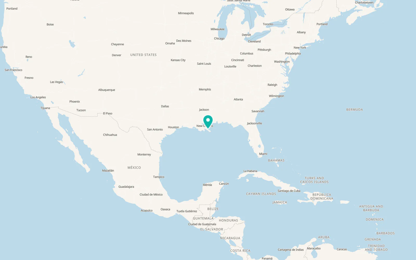 Map of Buras