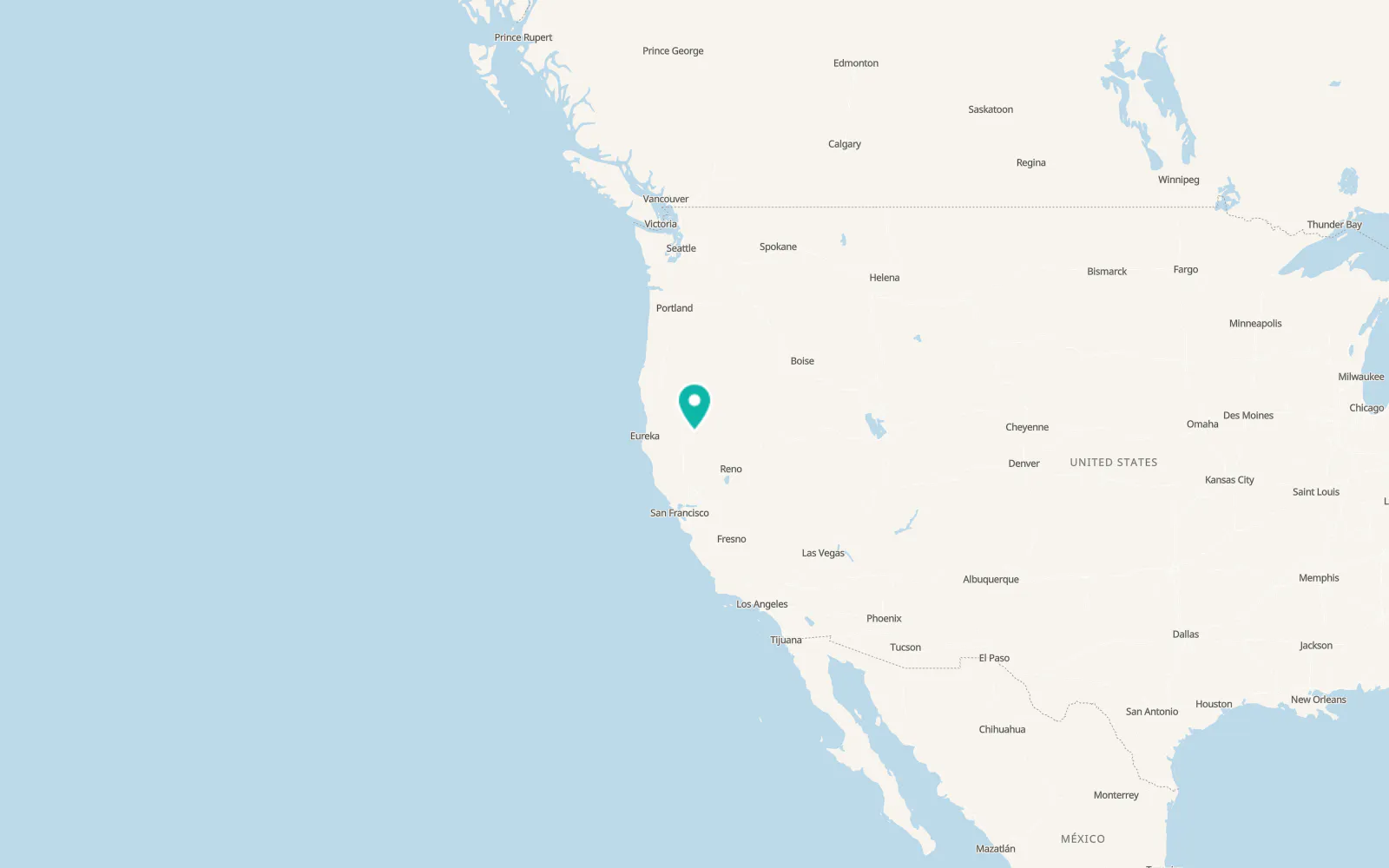 Map of Burney