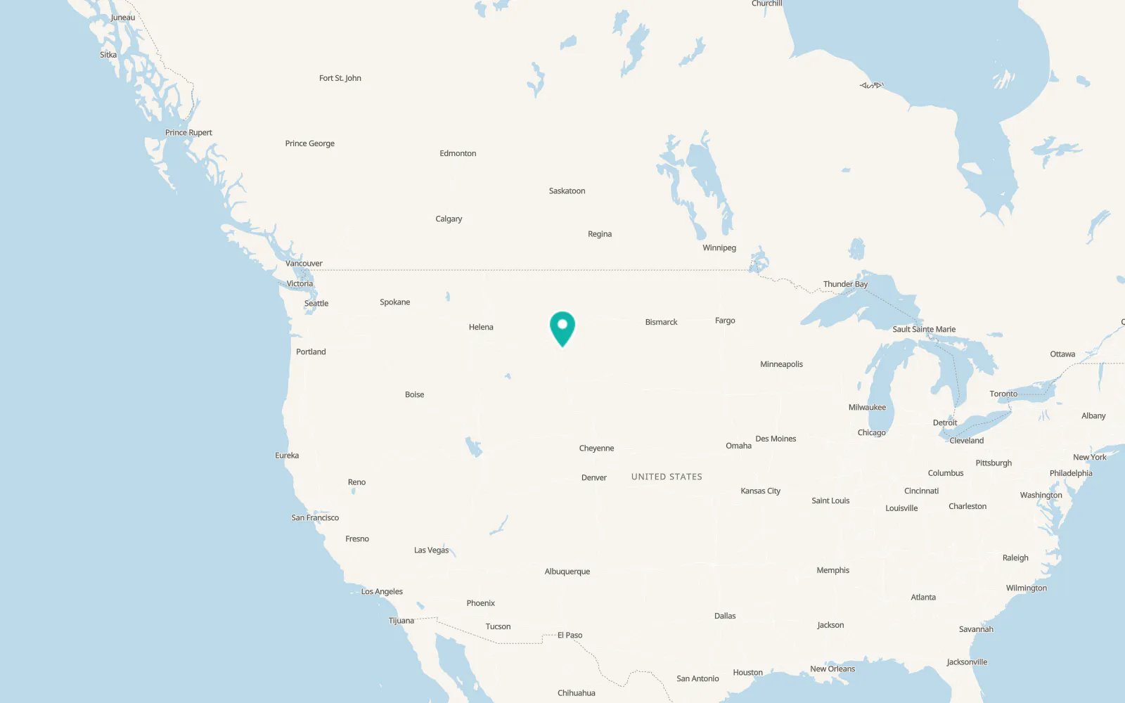 Map of Busby