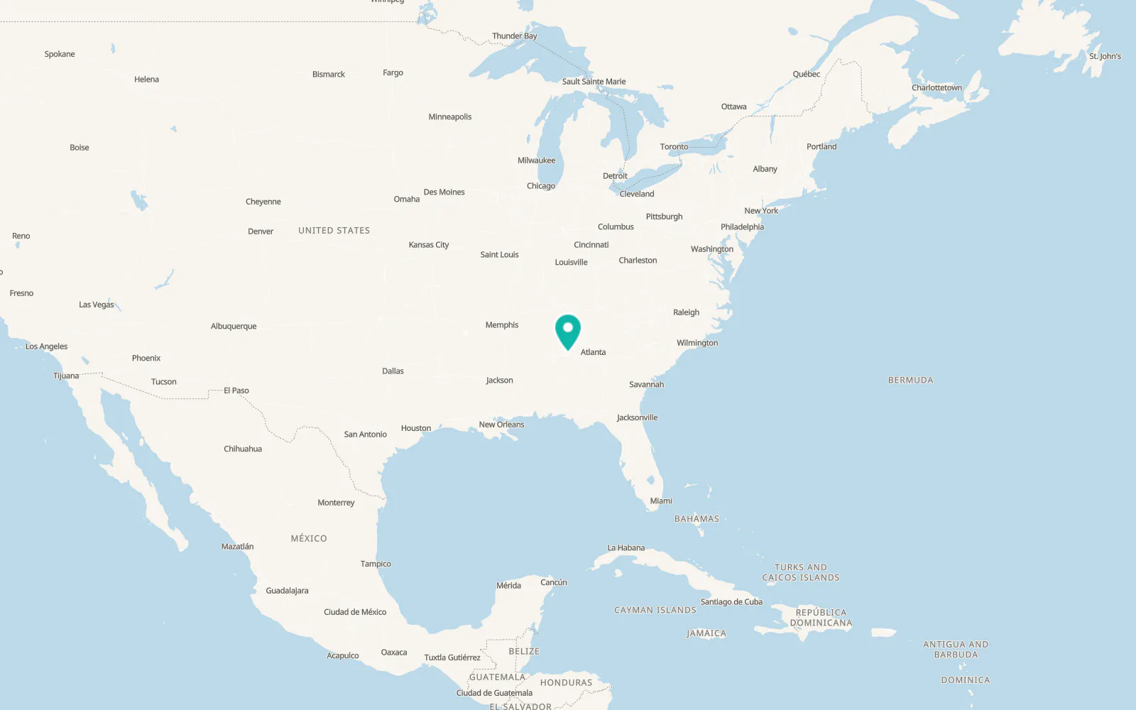 Map of Bynum
