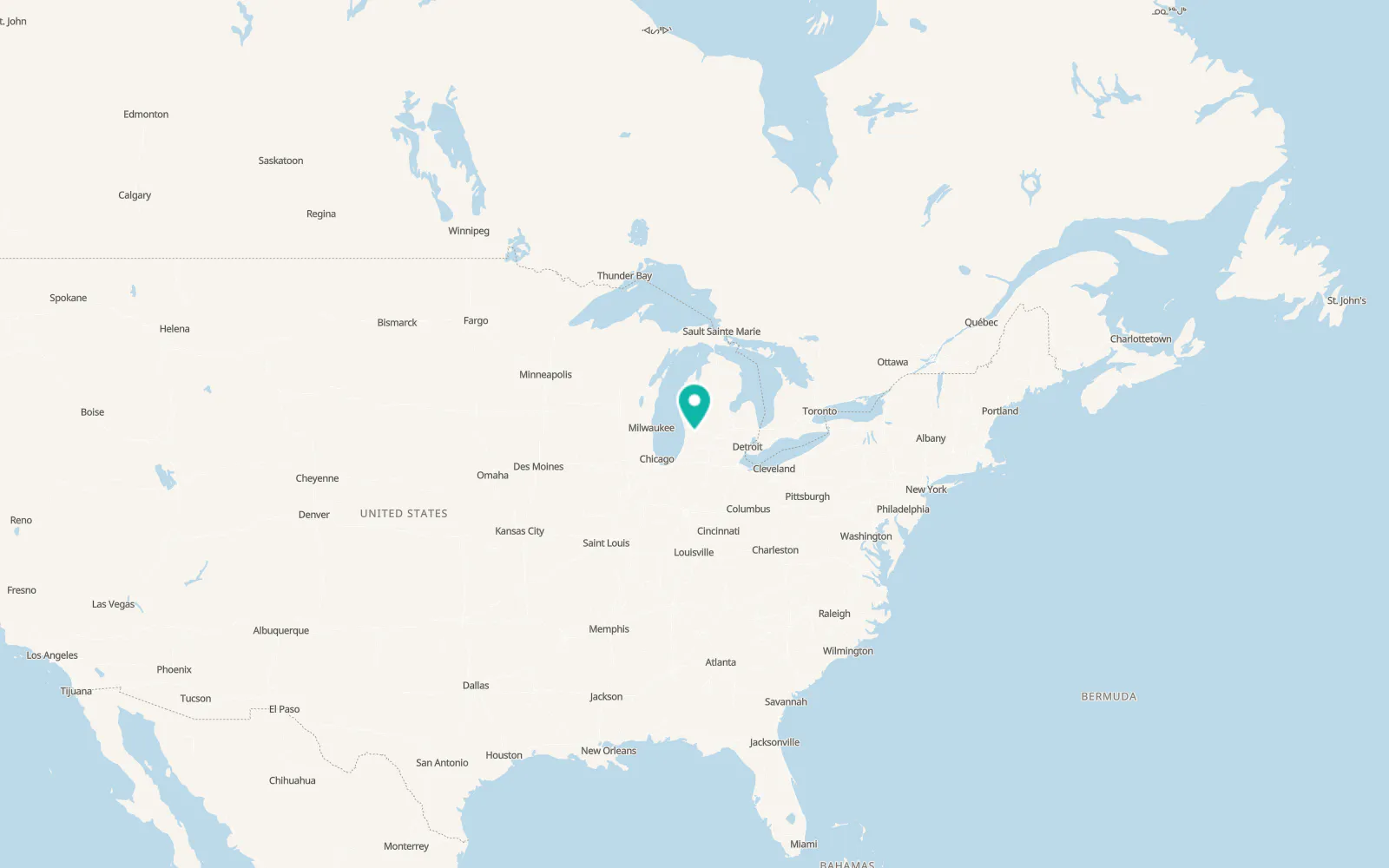 Map of Byron Center