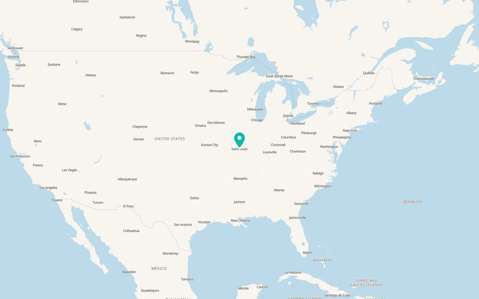 Map of Cahokia