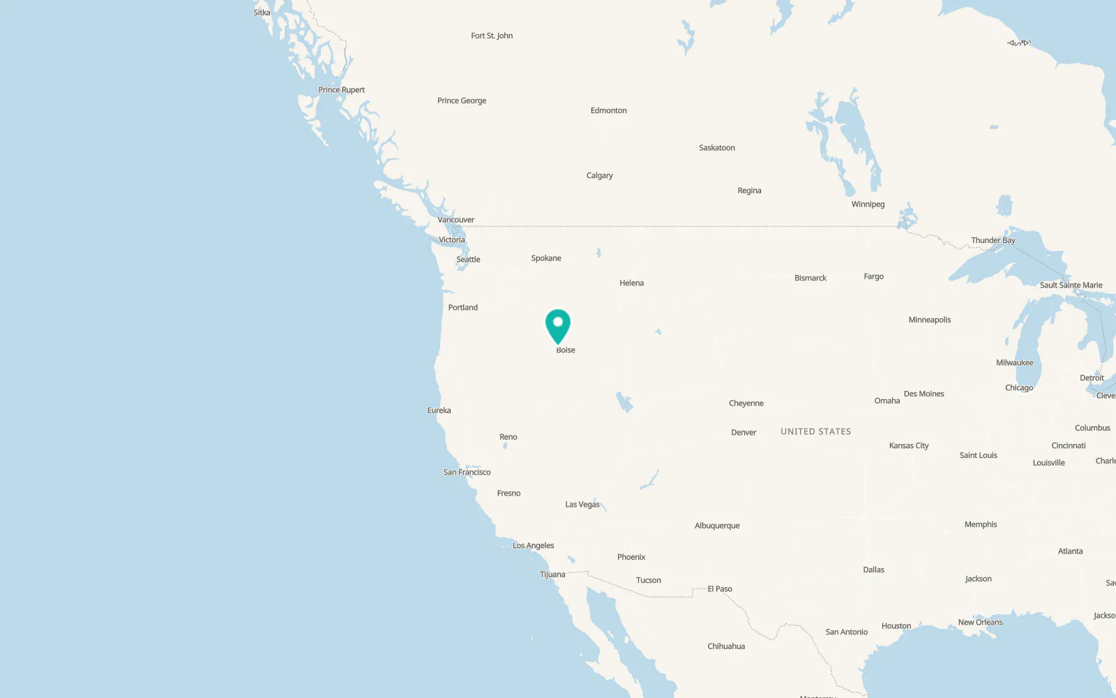 Map of Caldwell