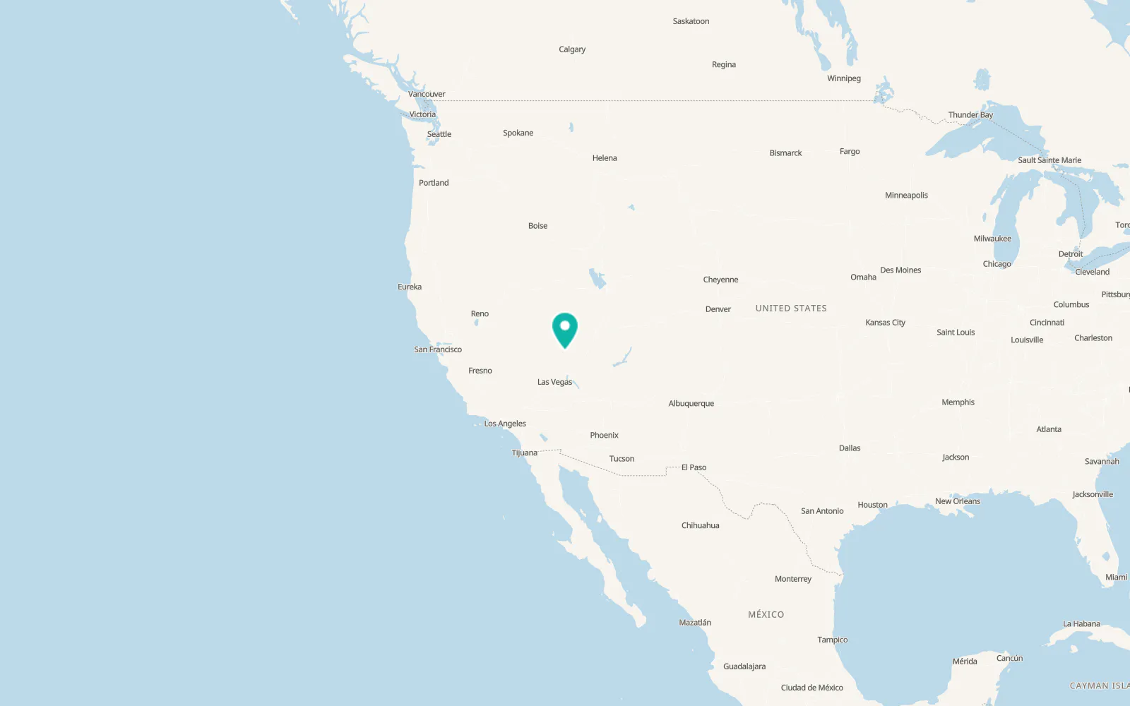 Map of Caliente