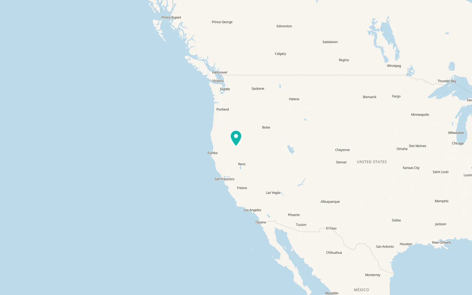 Map of California Pines