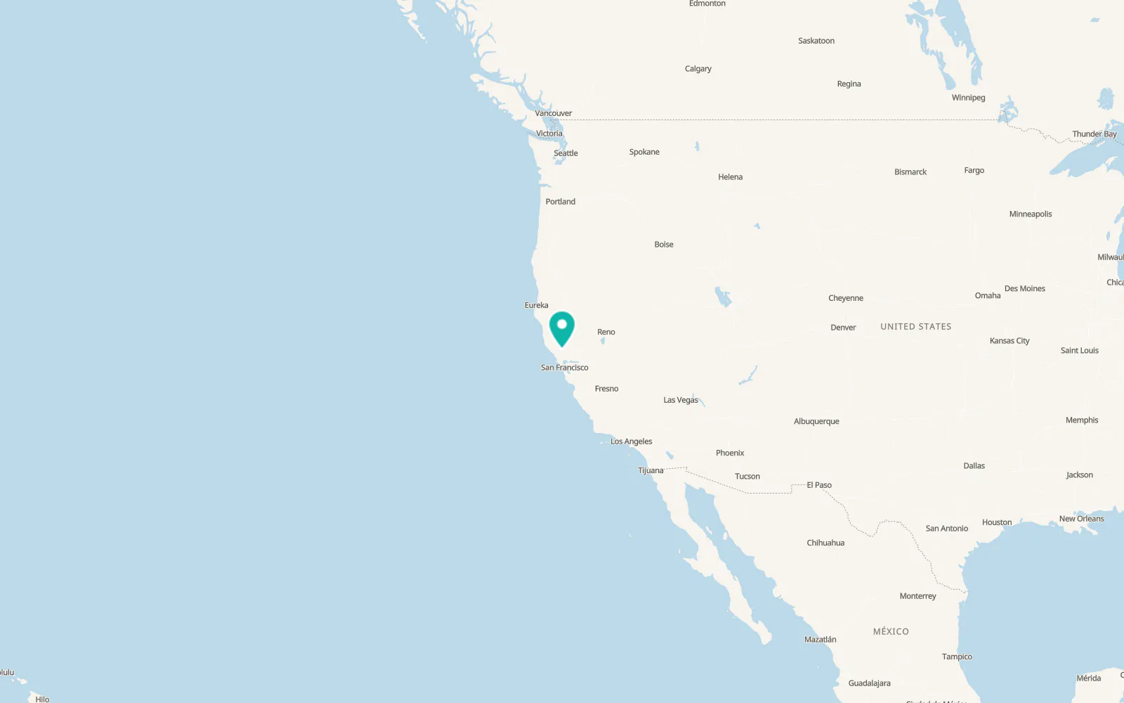 Map of Calistoga