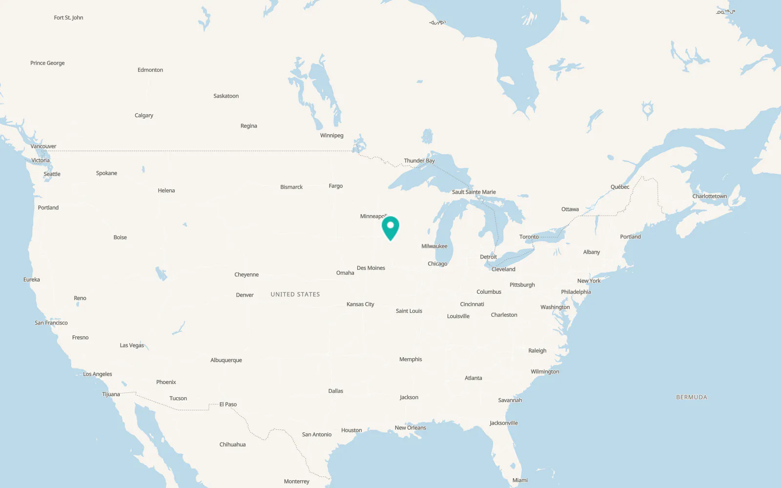Map of Calmar