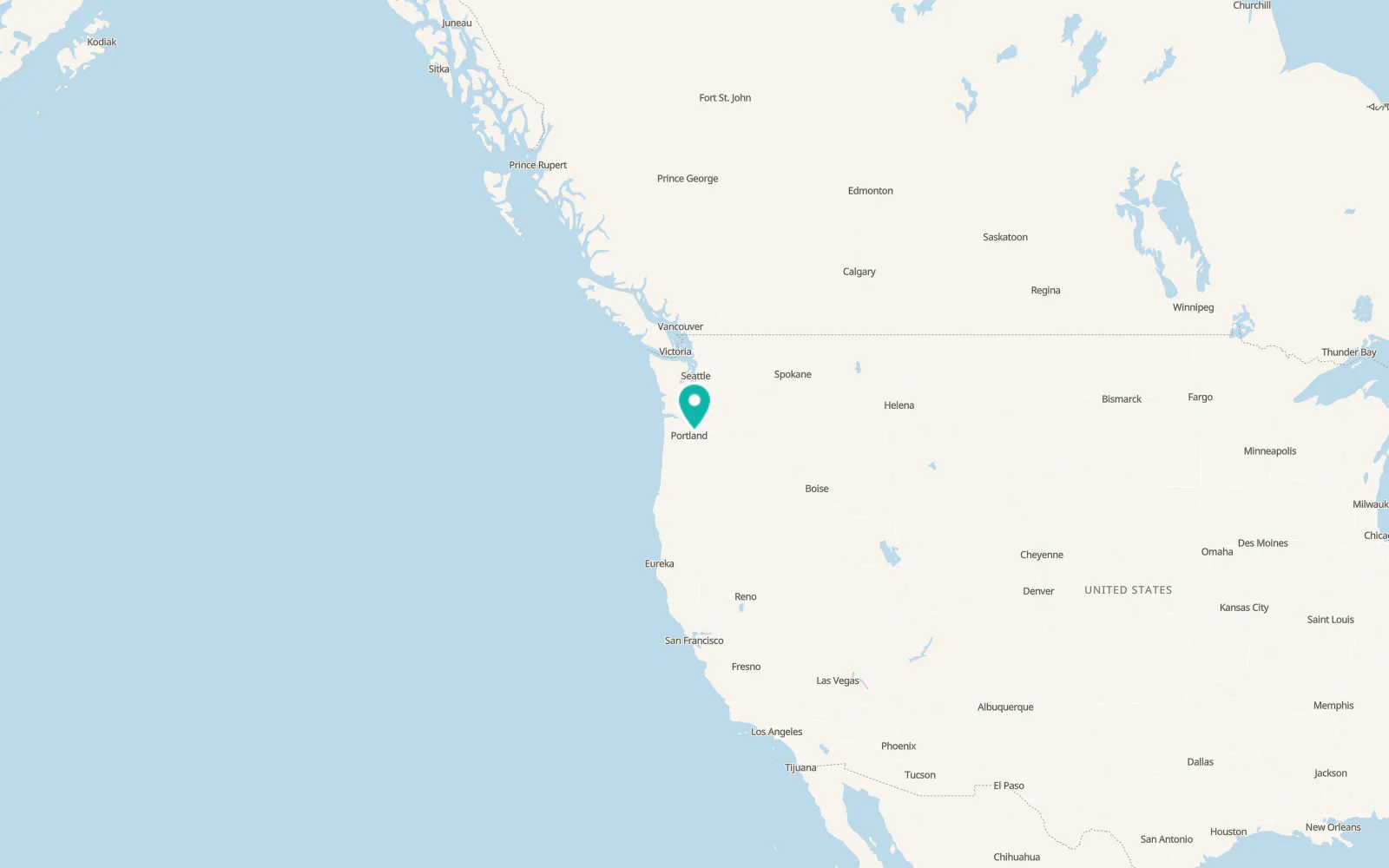 Map of Camas