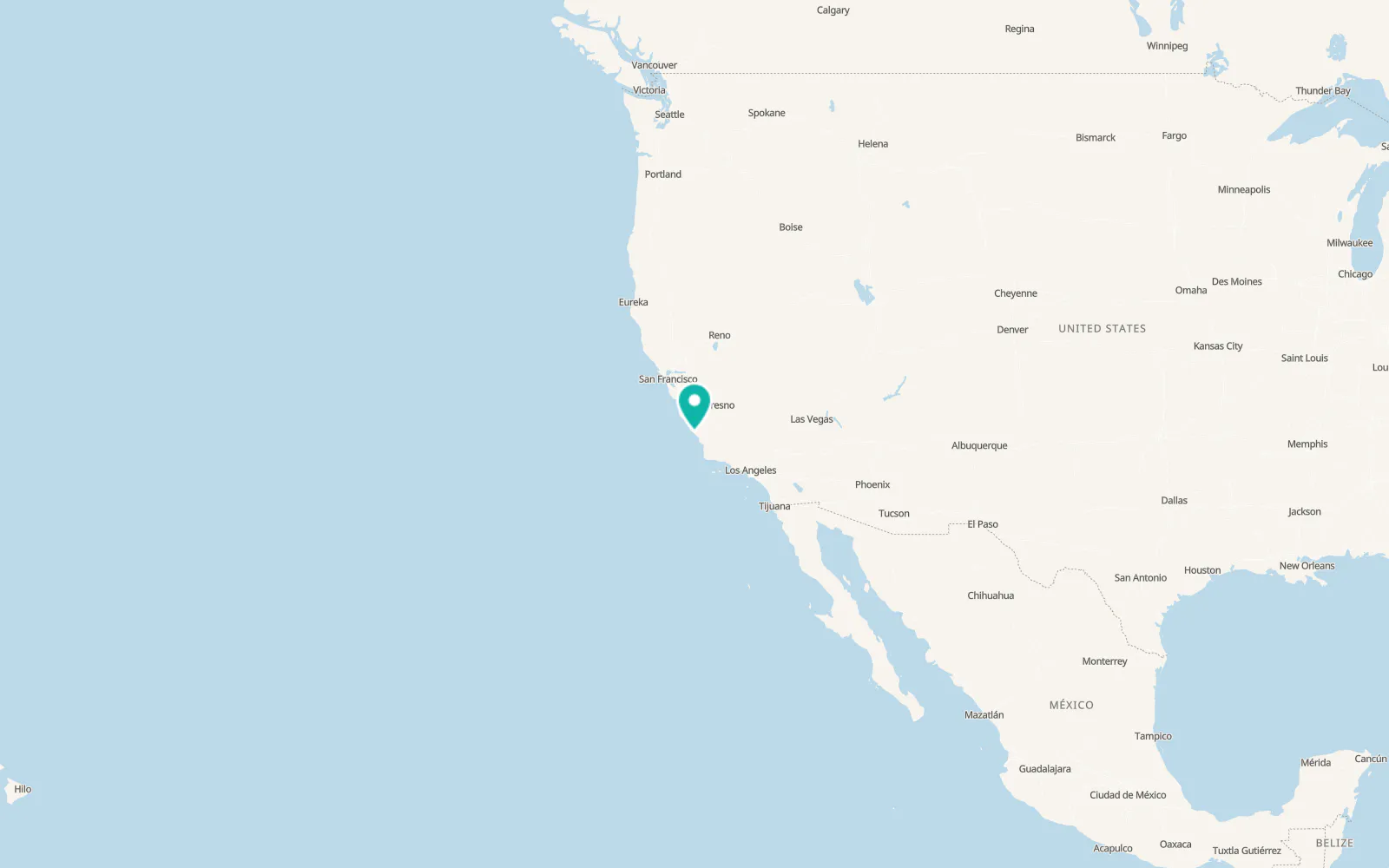 Map of Cambria