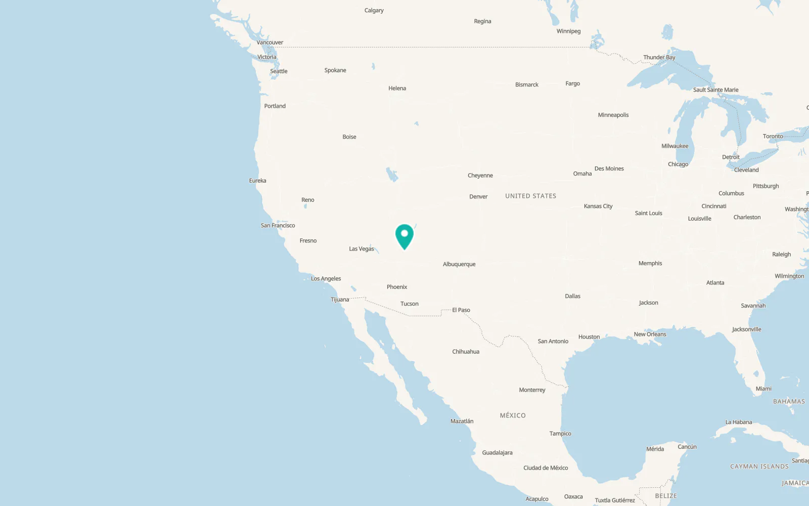 Map of Cameron