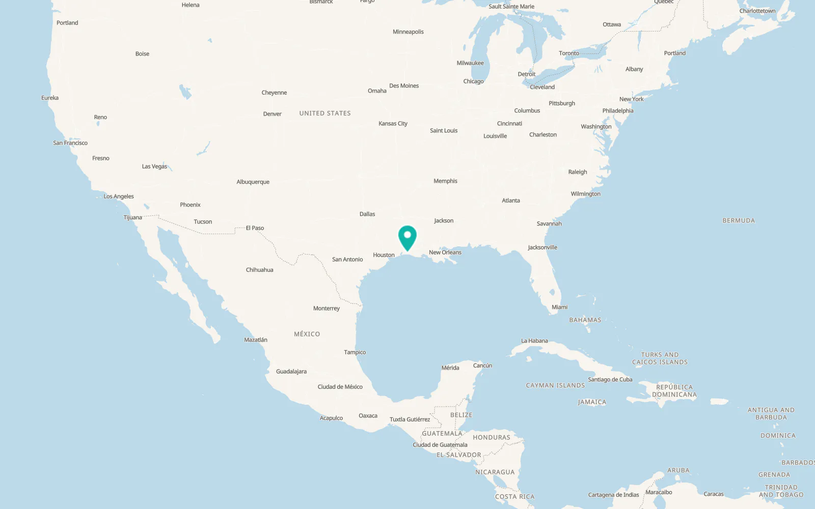 Map of Cameron