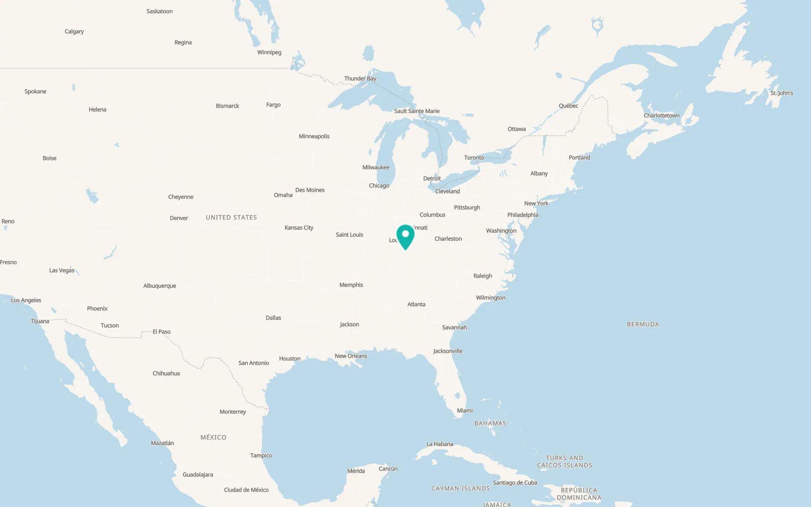 Map of Campbellsville