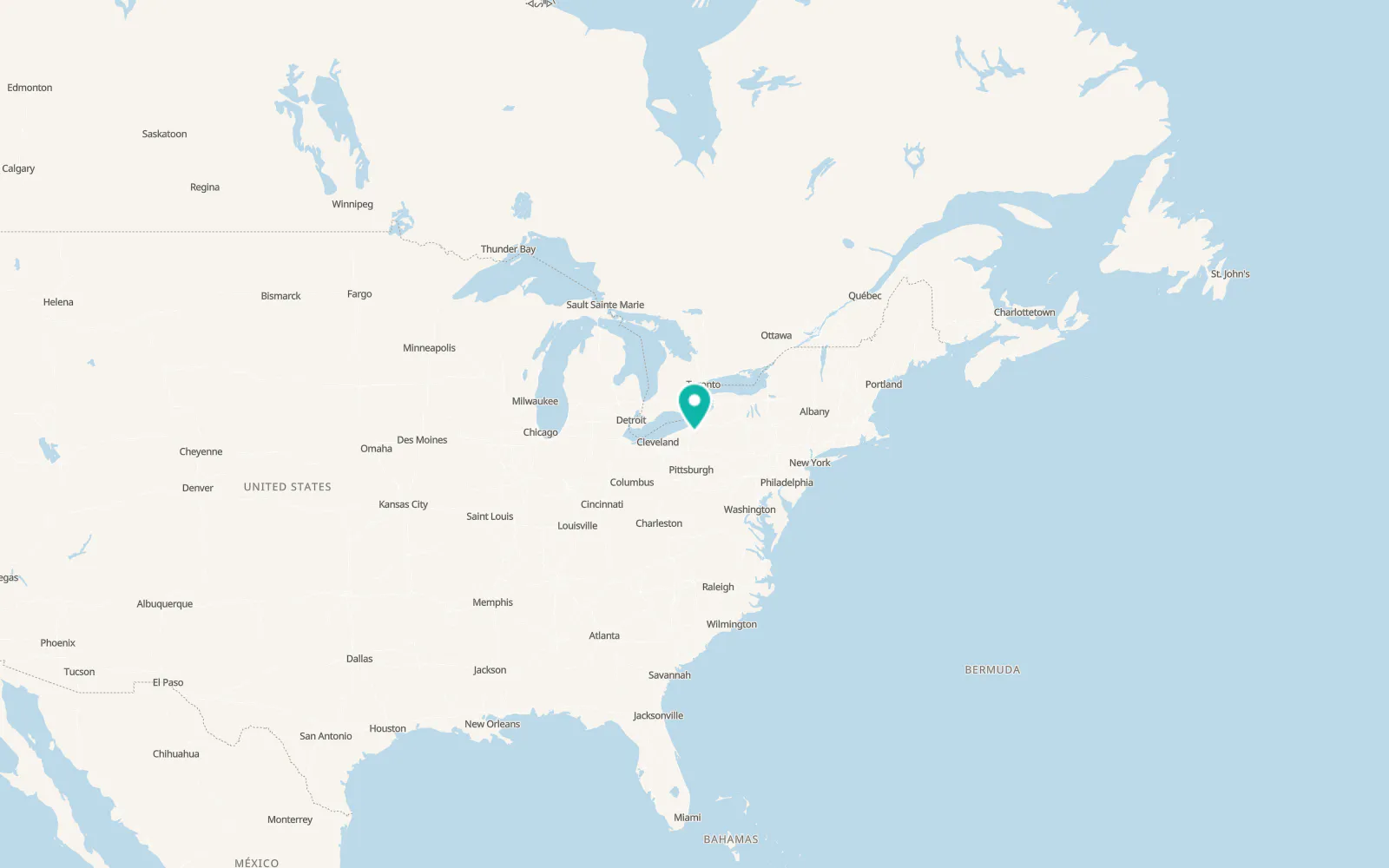 Map of Canadohta Lake