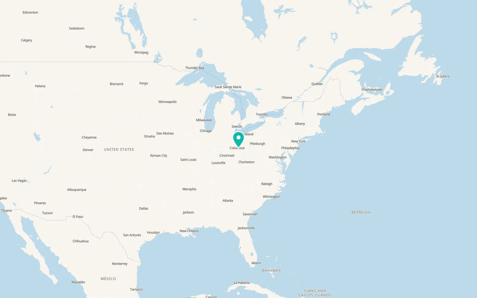 Map of Canal Winchester