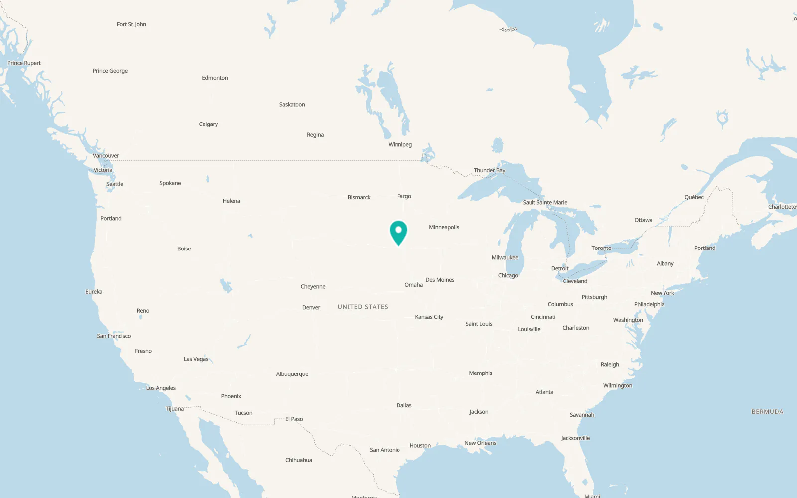 Map of Canistota