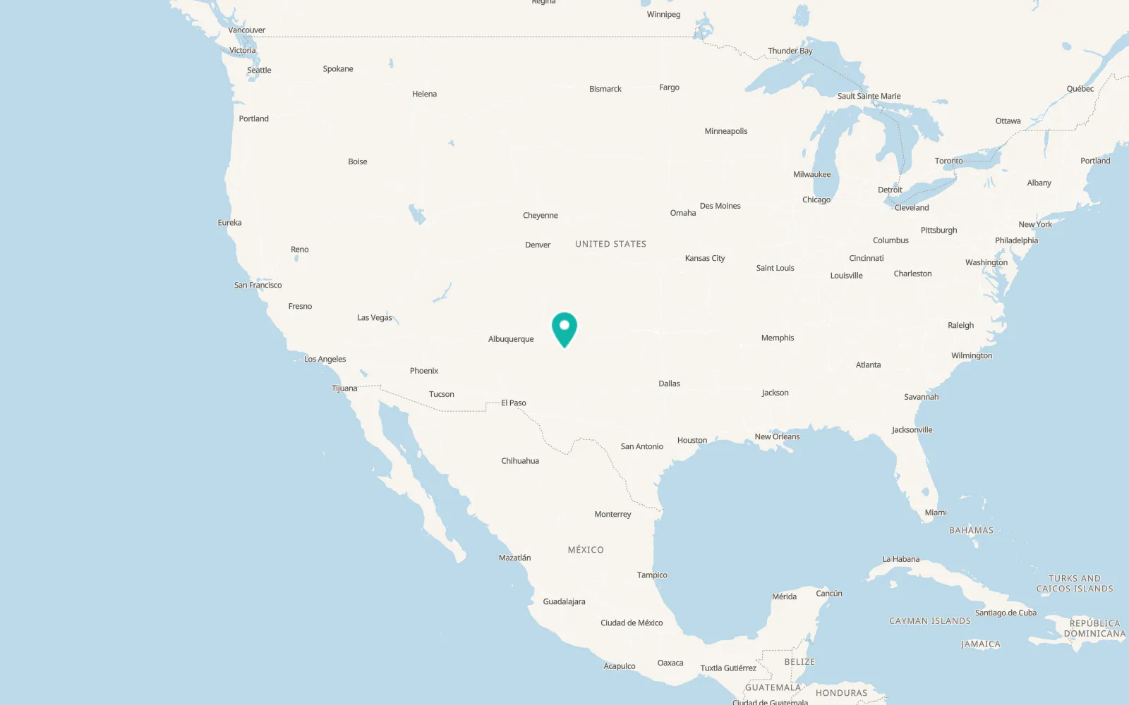 Map of Cannon Air Force Base