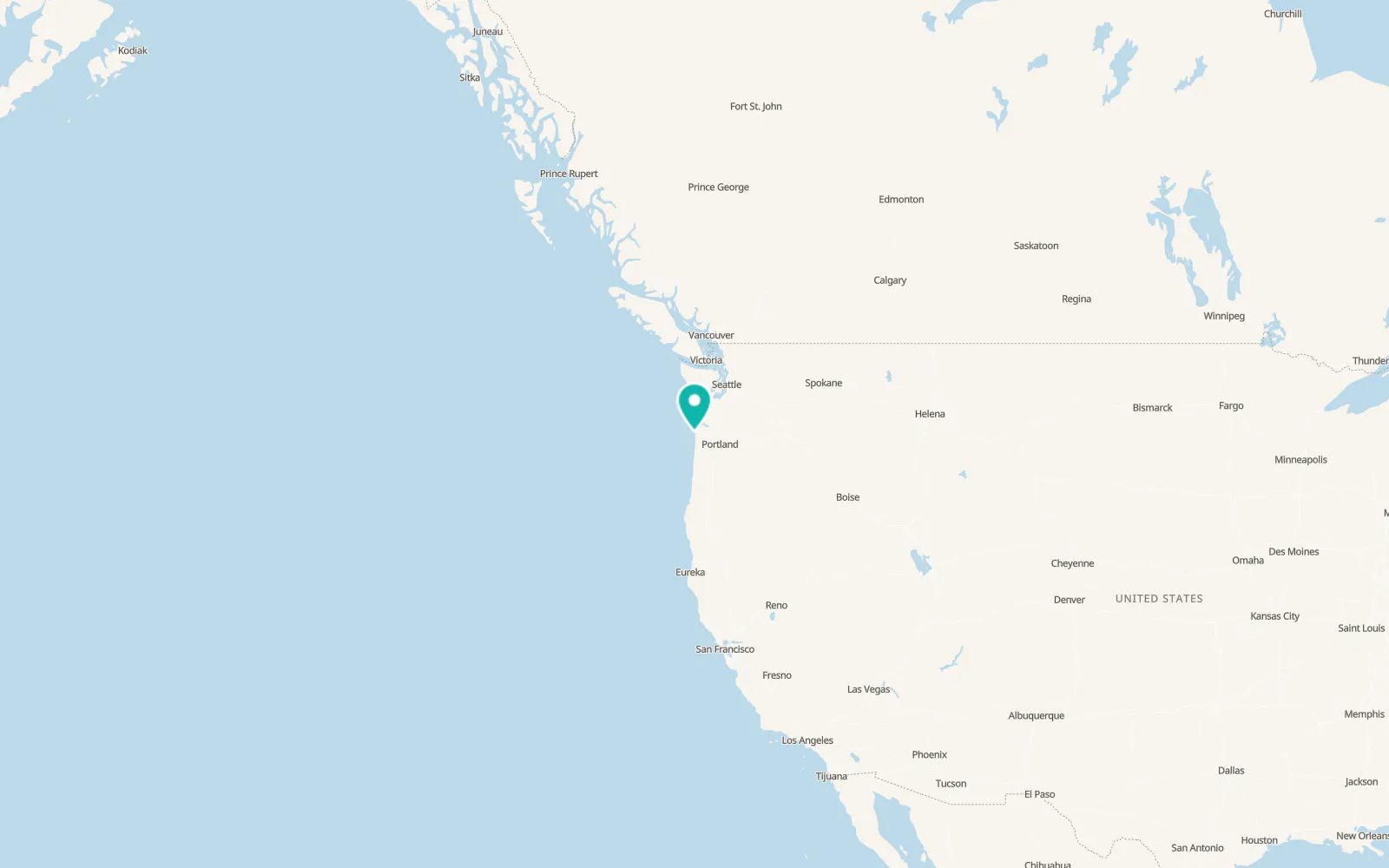 Map of Cannon Beach