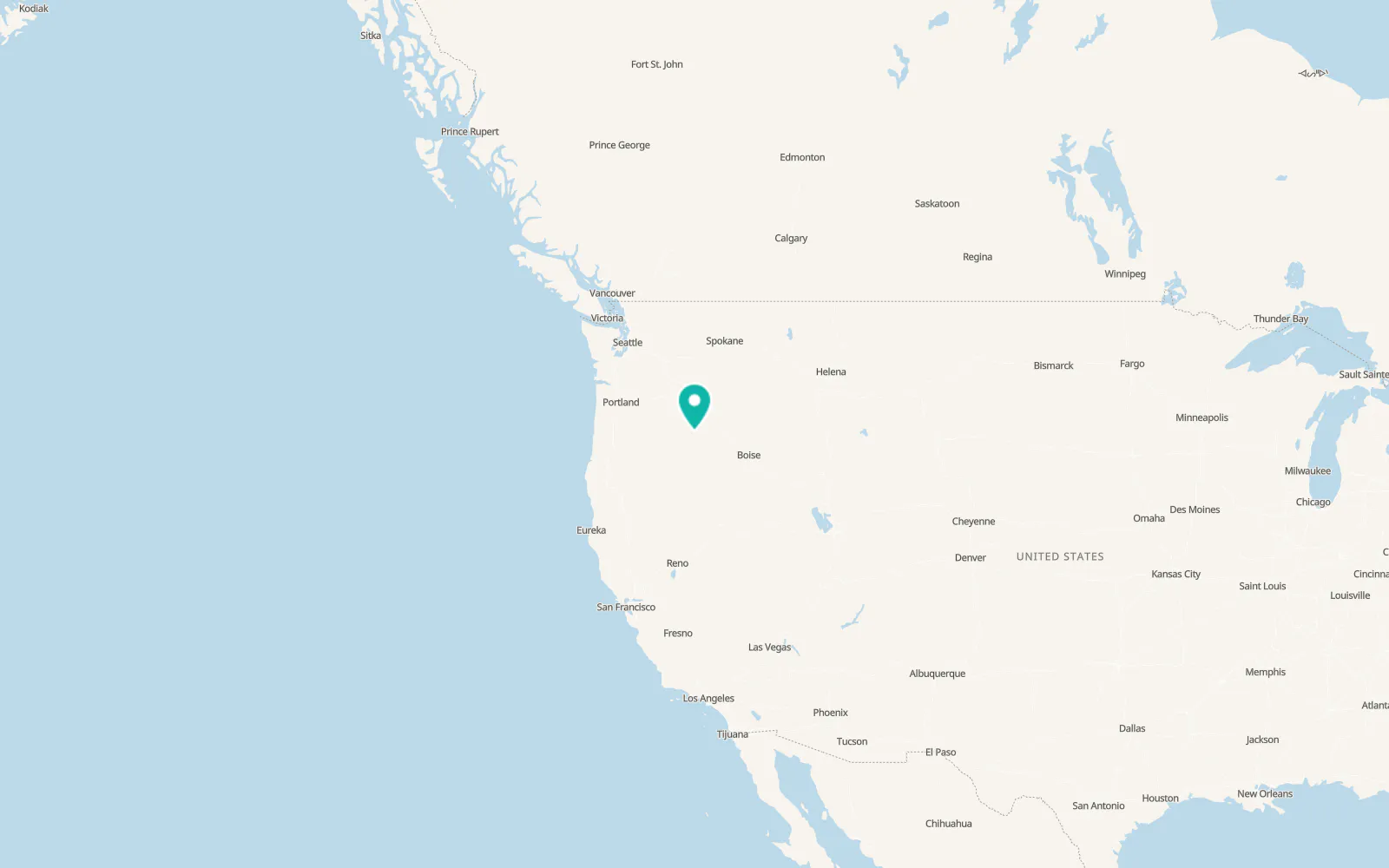 Map of Canyon City