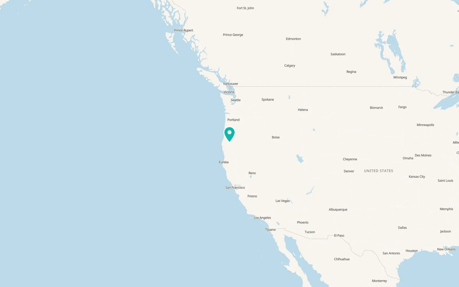 Map of Canyonville