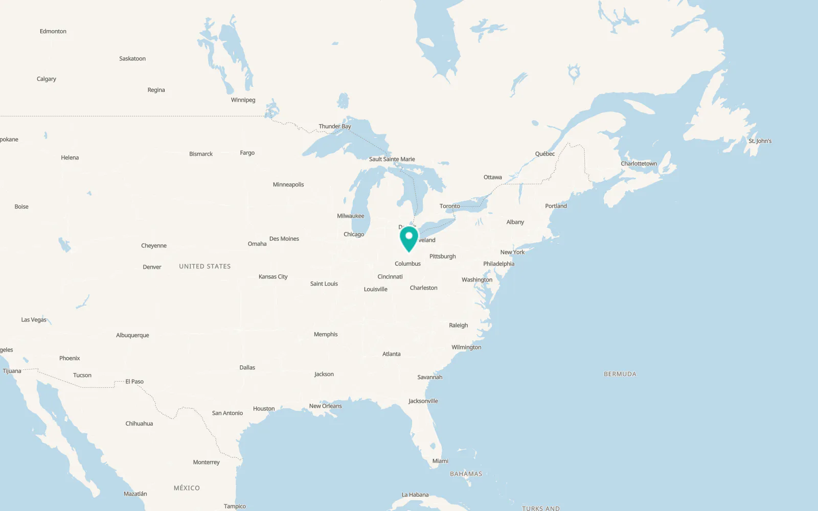 Map of Cardington