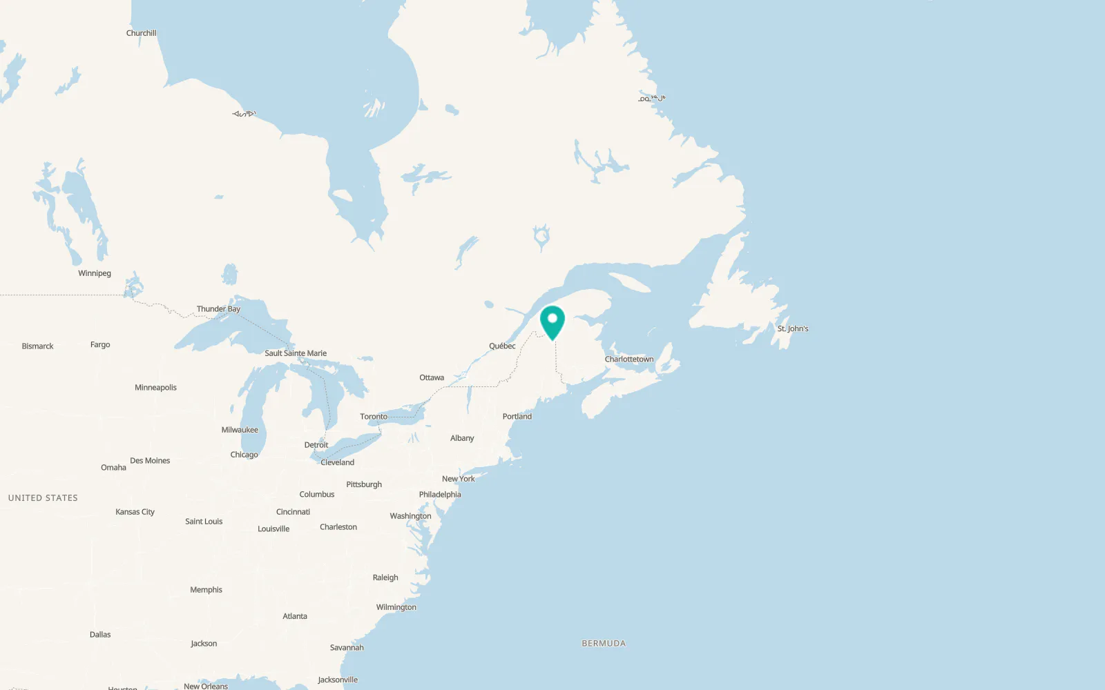 Map of Caribou