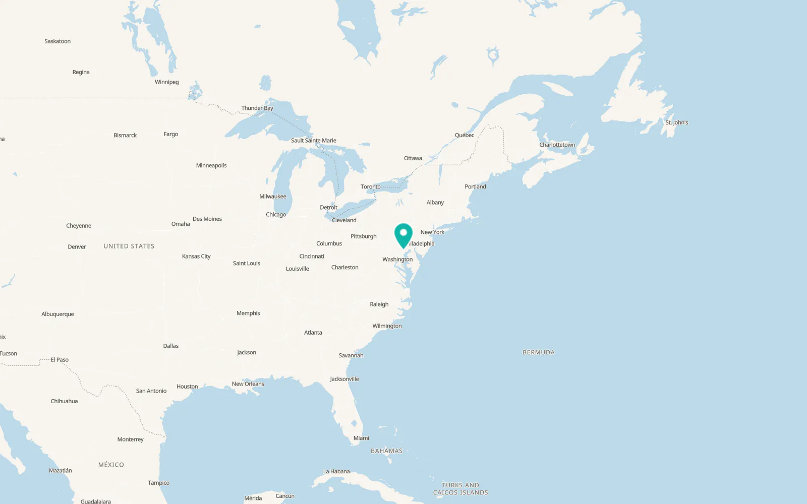 Map of Carney