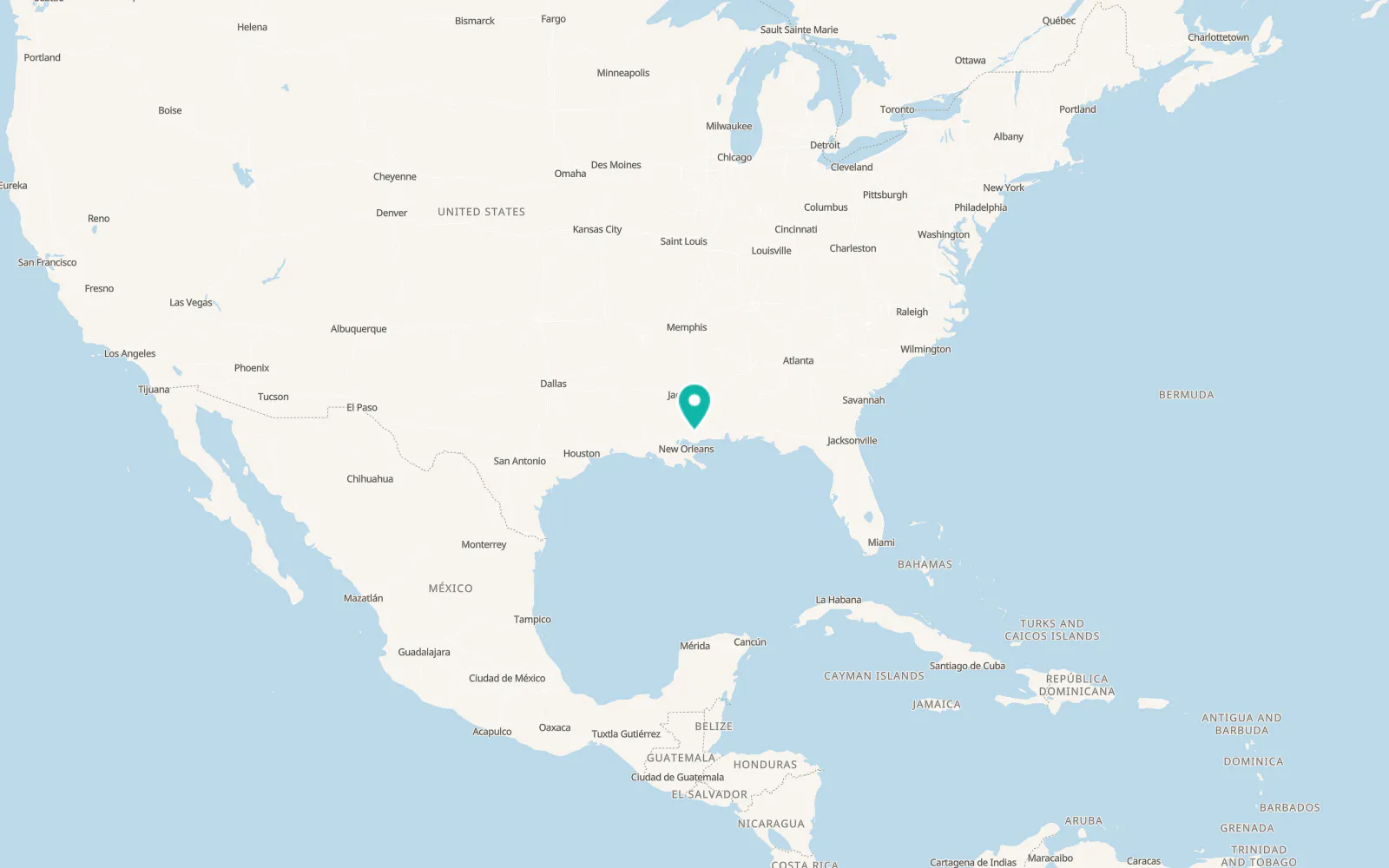 Map of Carriere