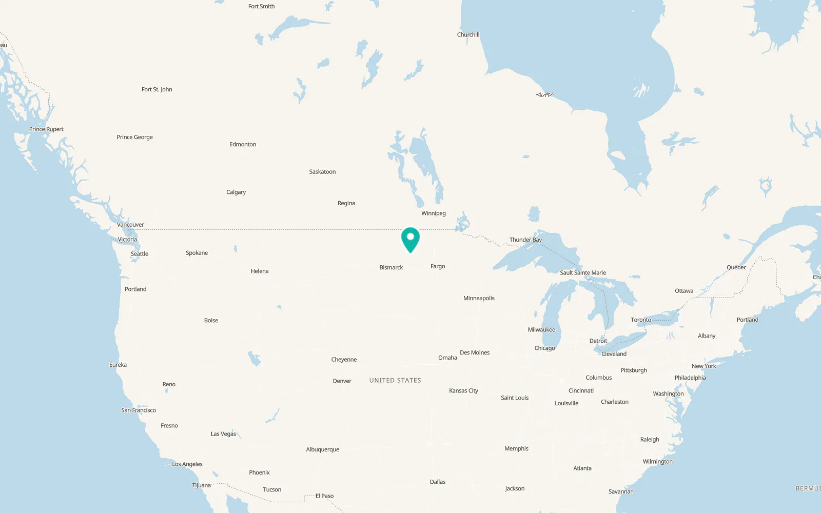 Map of Carrington