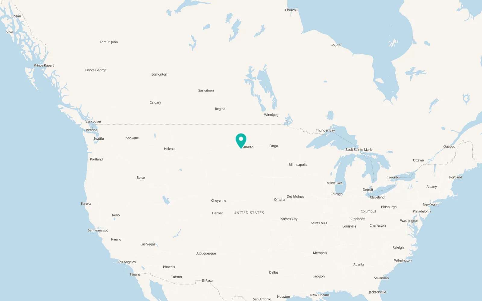 Map of Carson
