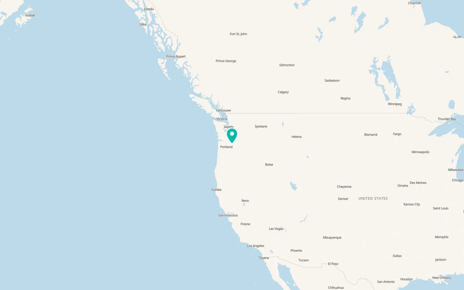 Map of Carson