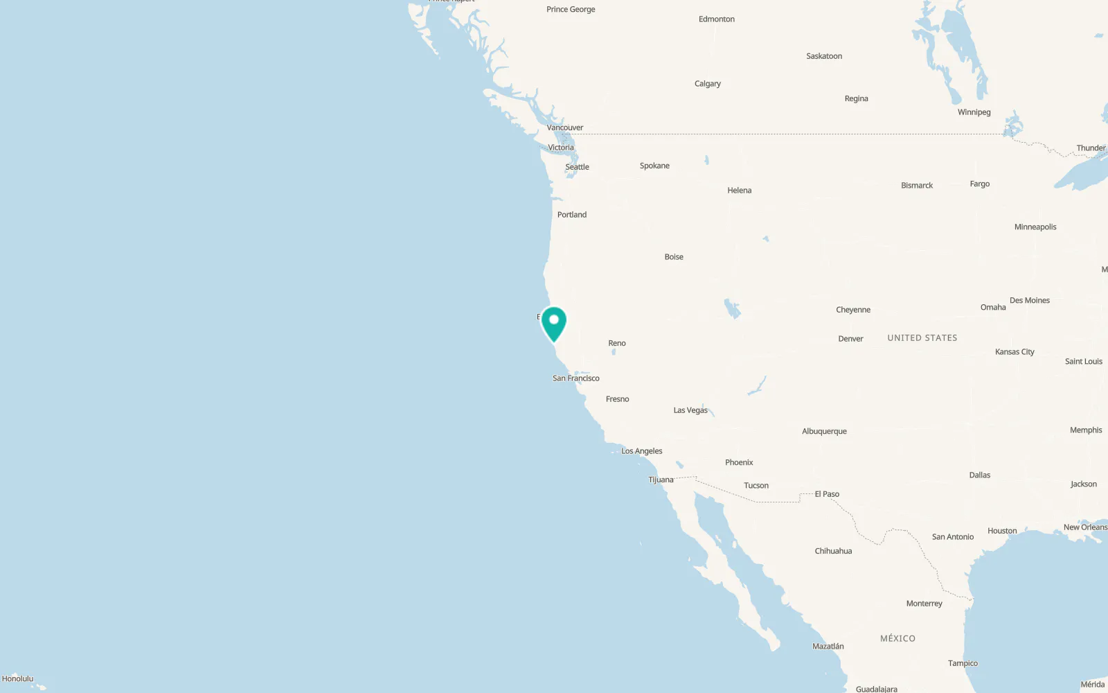 Map of Caspar