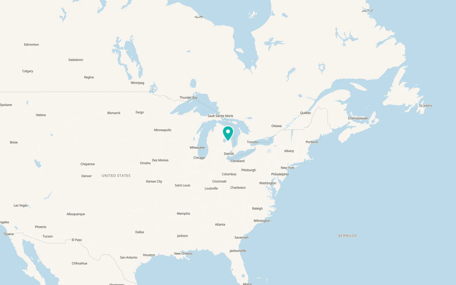 Map of Cass City
